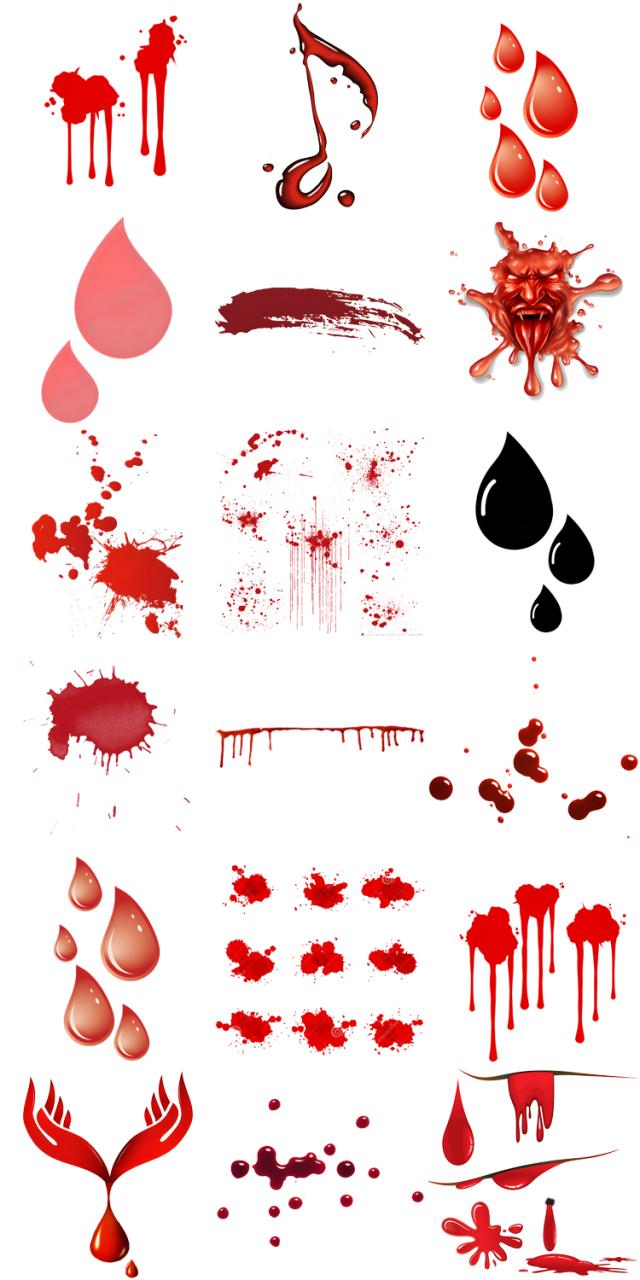 图片[5]-伤疤划痕伤口血滴效果平面后期合成特效元素PNG免扣免抠透明素材-设计猿