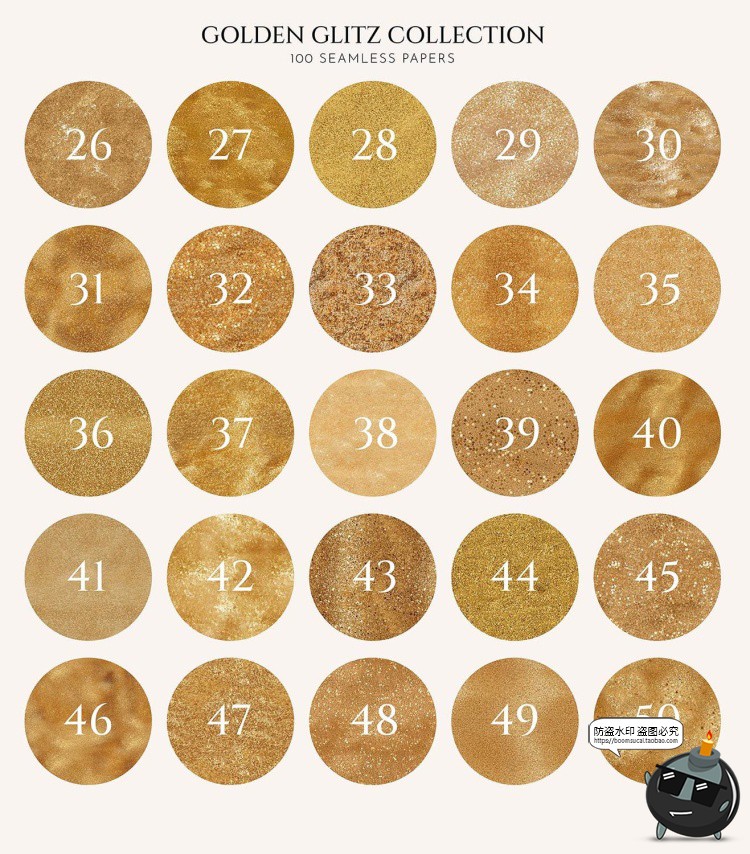 图片[3]-圣诞金粉金沙装饰闪粉亮片金色节日庆典派对背景底纹JPG图片素材-设计猿