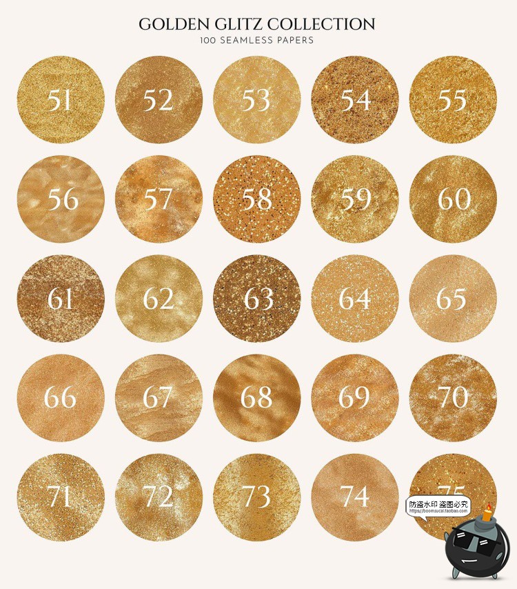 图片[4]-圣诞金粉金沙装饰闪粉亮片金色节日庆典派对背景底纹JPG图片素材-设计猿