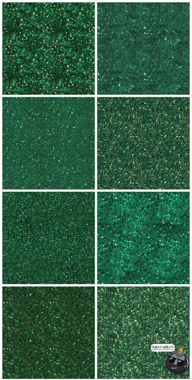 图片[6]-圣诞节氛围红绿色闪粉亮片节日无缝拼接装饰背景底纹JPG图片素材-设计猿