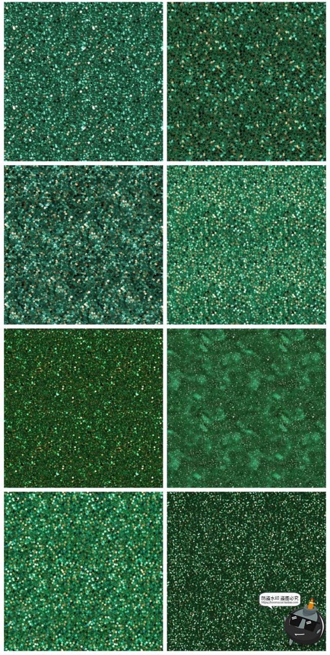 图片[7]-圣诞节氛围红绿色闪粉亮片节日无缝拼接装饰背景底纹JPG图片素材-设计猿