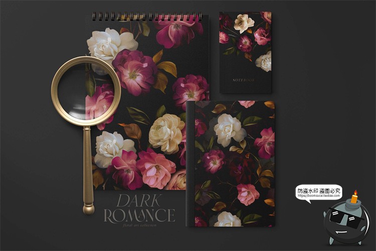 图片[8]-古典优雅手绘油画花卉鲜花插花玫瑰插图插画背景PNG免抠图片素材-设计猿