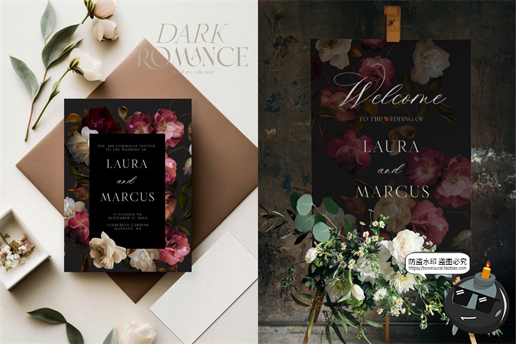 图片[9]-古典优雅手绘油画花卉鲜花插花玫瑰插图插画背景PNG免抠图片素材-设计猿