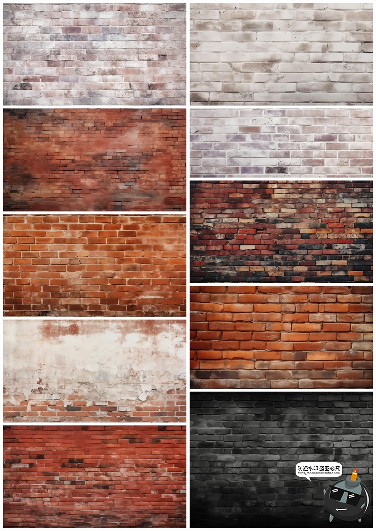图片[15]-4K高清做旧砖墙文化砖块红砖墙壁背景底纹后期合成JPG图片素材-设计猿