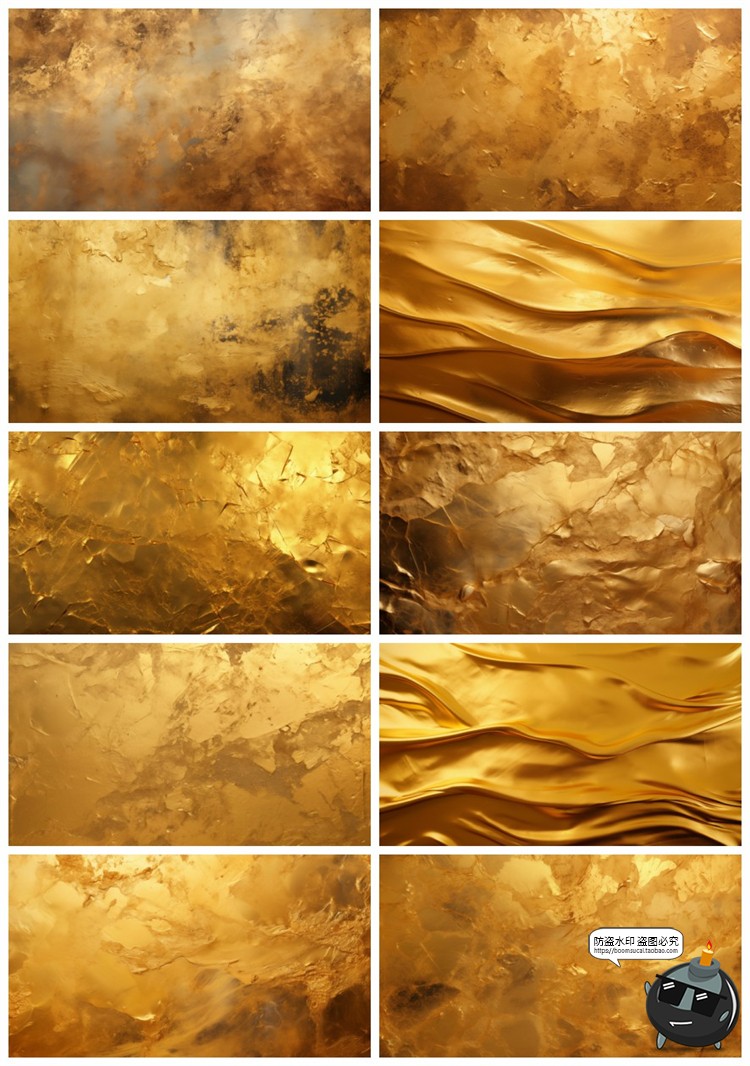 图片[6]-4K金色油漆金漆做旧颜料墙面涂抹肌理纹理背景底纹JPG图片素材-设计猿