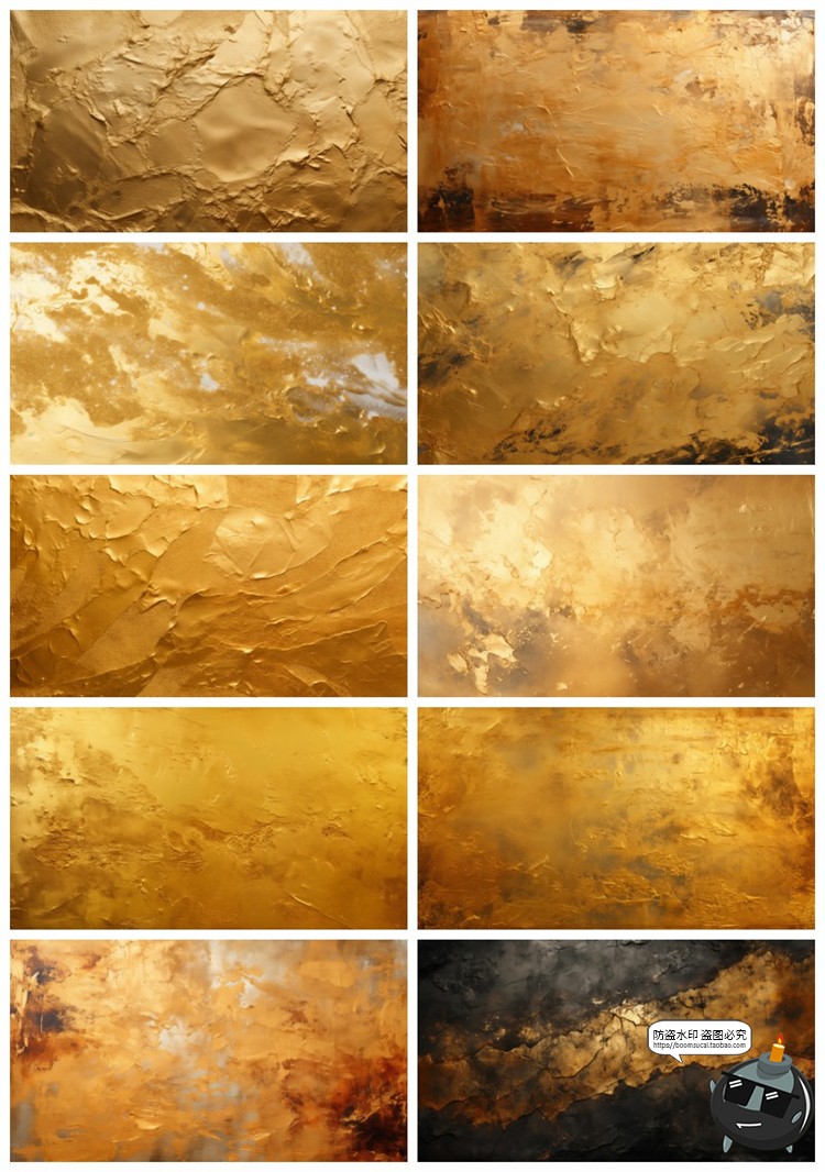 图片[13]-4K金色油漆金漆做旧颜料墙面涂抹肌理纹理背景底纹JPG图片素材-设计猿