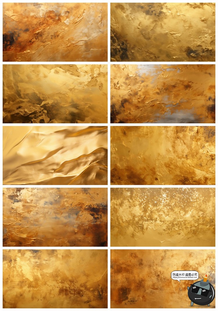 图片[14]-4K金色油漆金漆做旧颜料墙面涂抹肌理纹理背景底纹JPG图片素材-设计猿
