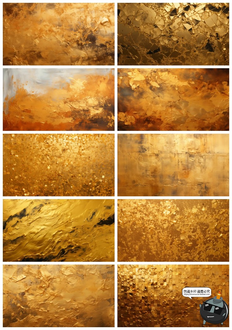 图片[22]-4K金色油漆金漆做旧颜料墙面涂抹肌理纹理背景底纹JPG图片素材-设计猿