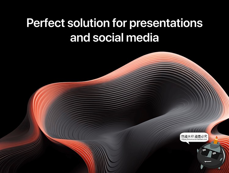 图片[3]-3D科幻波浪扭曲科技艺术抽象立体几何图形主视觉PNG免抠图片素材-设计猿