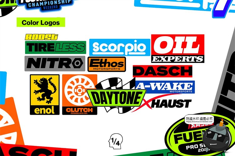 图片[6]-赛车运动汽车贴花logo徽标装饰元素数字队编号图标PNG免抠图素材-设计猿