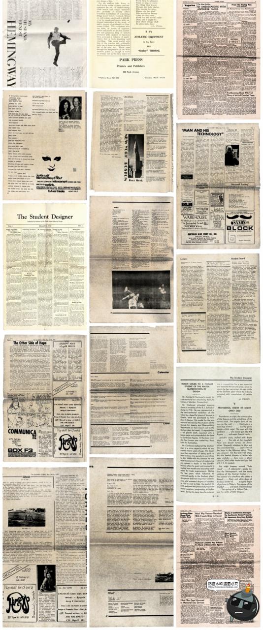 图片[6]-复古做旧磨损褪色边缘欧美老报纸裁剪碎片波普艺术背景JPG图素材-设计猿