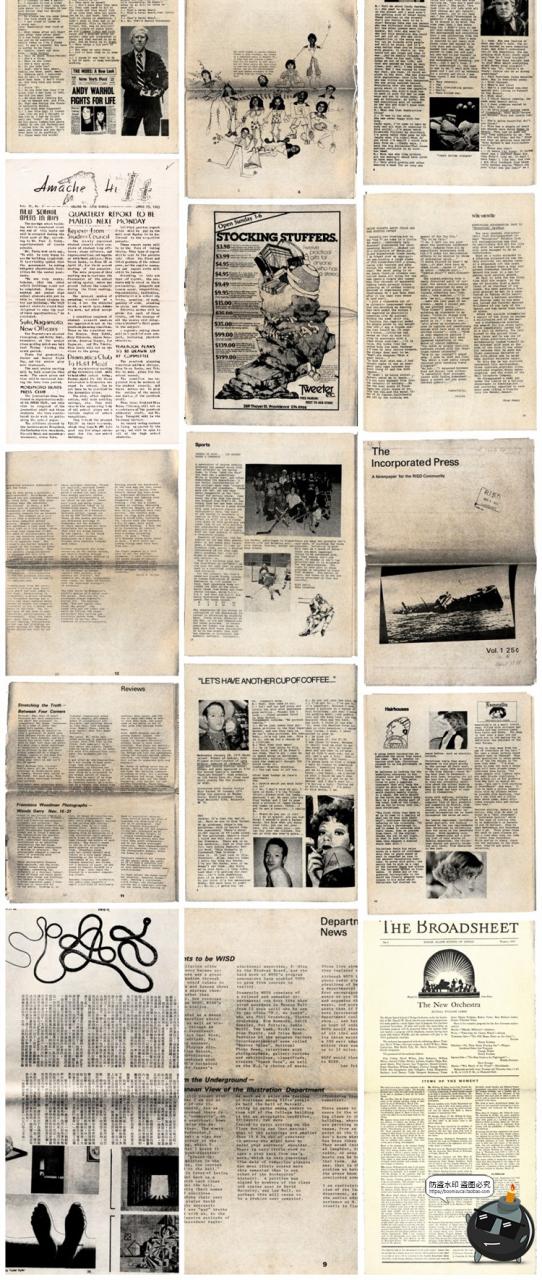 图片[8]-复古做旧磨损褪色边缘欧美老报纸裁剪碎片波普艺术背景JPG图素材-设计猿