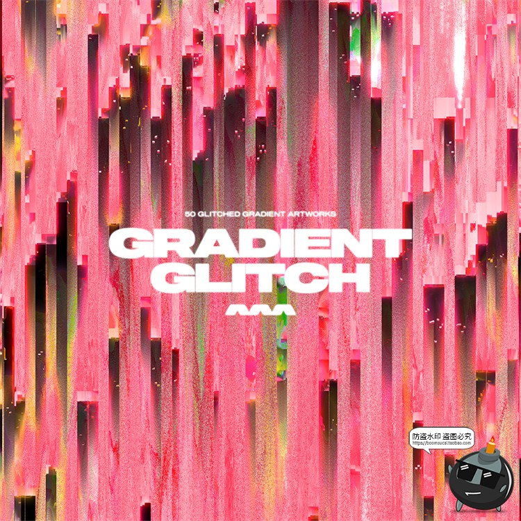 图片[1]-多巴胺鲜艳色彩活力炫酷渐变像素失真故障风艺术背景JPG图片素材-设计猿