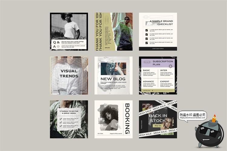 图片[3]-潮牌极简撕纸塑料袋包装铝箔袋品牌电商竖屏海报排版PSD模板素材-设计猿