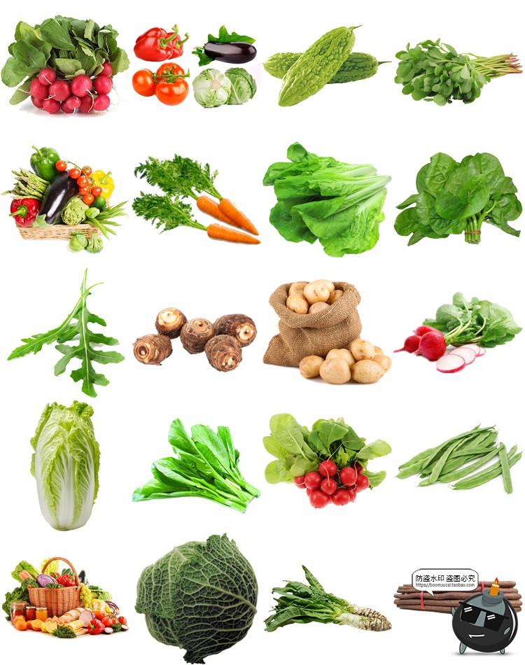 图片[8]-蔬菜白菜马铃薯青菜西红柿胡萝卜洋葱芹菜辣青椒PNG免抠图片素材-设计猿
