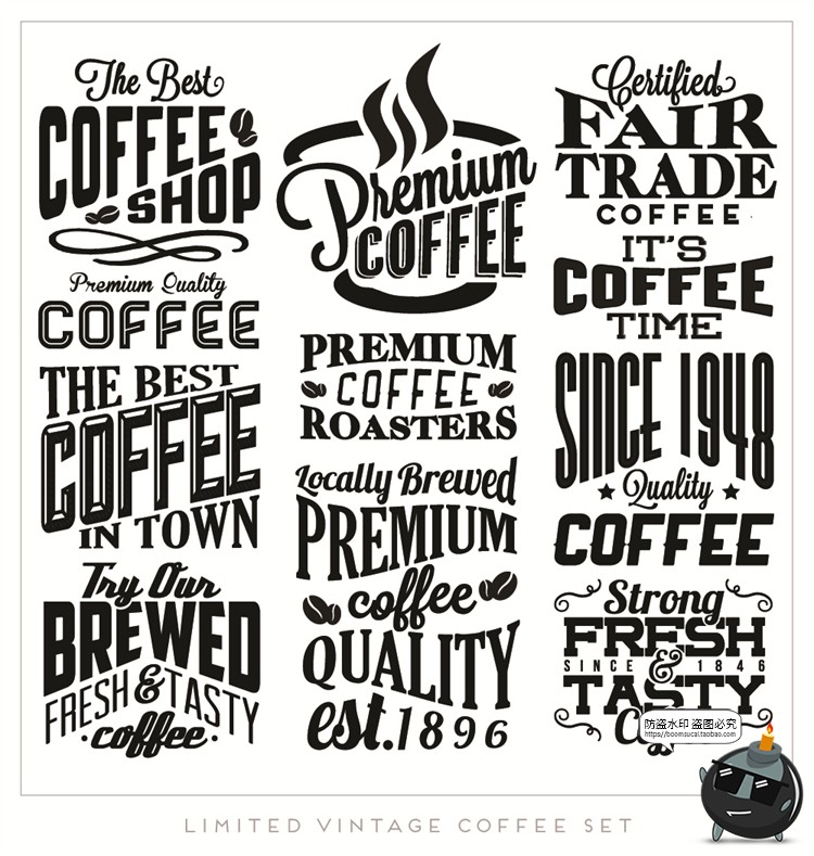 图片[32]-咖啡logo图标奶茶coffee店铺饮品简约线条手绘品牌标志AI矢量素材-设计猿