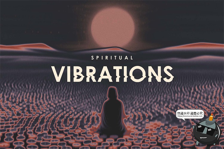 图片[1]-潮流复古迷幻抽象艺术超现实主义梦幻渐变科幻象背景JPG图片素材-设计猿