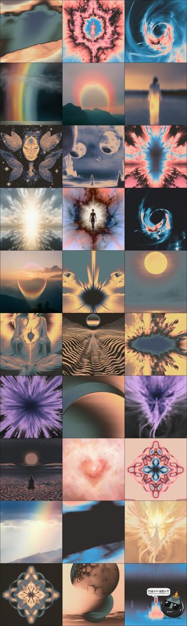 图片[2]-潮流复古迷幻抽象艺术超现实主义梦幻渐变科幻象背景JPG图片素材-设计猿