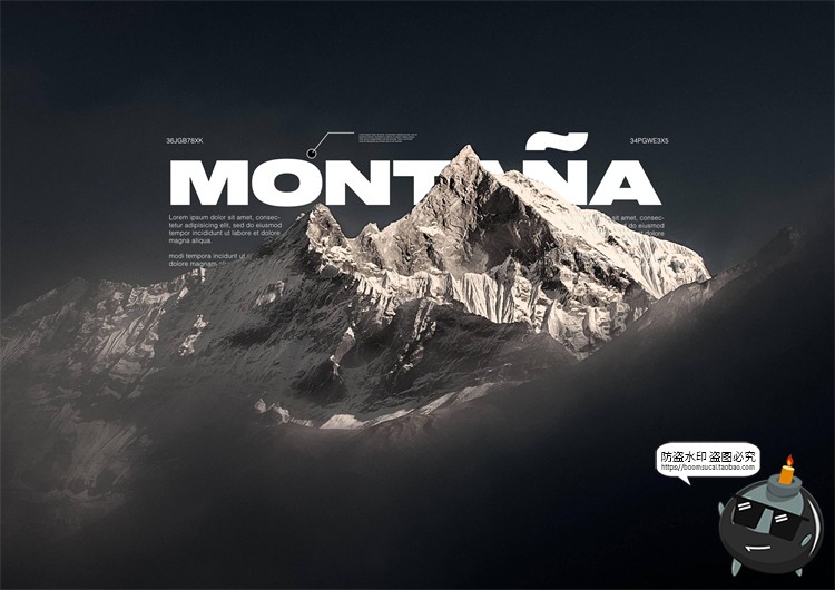 图片[2]-现代极简电影文字标题大字排列海报排版布局PSD模板PS素材附字体-设计猿