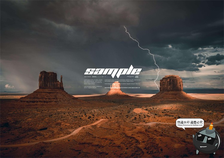 图片[4]-现代极简电影文字标题大字排列海报排版布局PSD模板PS素材附字体-设计猿