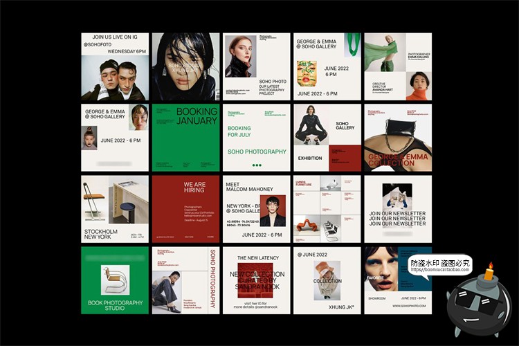 图片[2]-时尚文艺简约极简宣传主图服装品牌海报图文排版标题PSD模板素材-设计猿