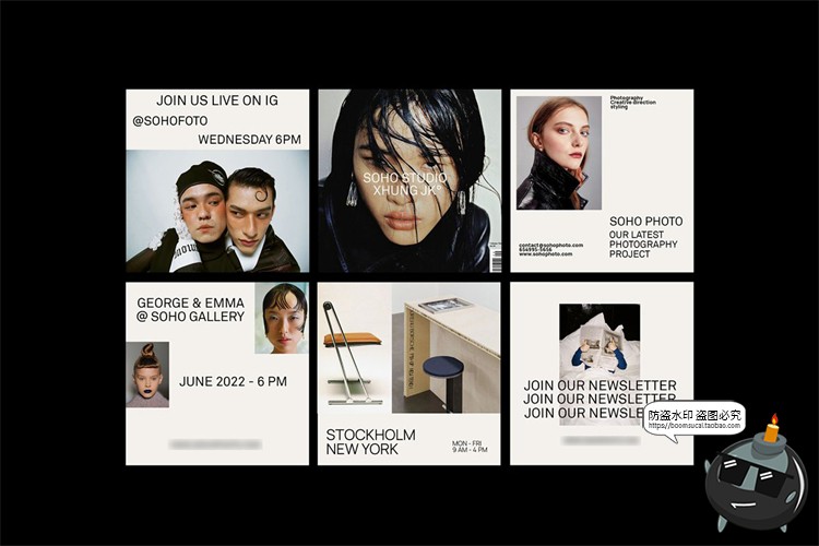 图片[6]-时尚文艺简约极简宣传主图服装品牌海报图文排版标题PSD模板素材-设计猿