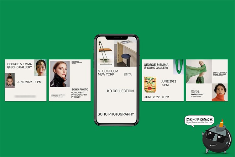 图片[7]-时尚文艺简约极简宣传主图服装品牌海报图文排版标题PSD模板素材-设计猿