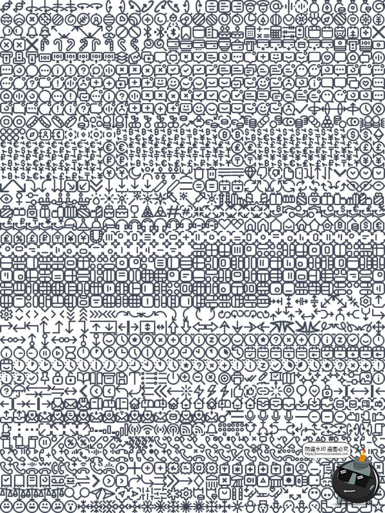 图片[5]-1470款实用网页个人中心App用户界面icon线性图标PNG+SVG+Fig素材-设计猿