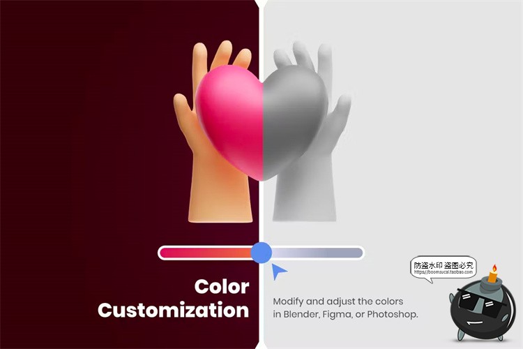 图片[6]-3D情人节爱心情侣礼物恋爱心碎戒指icon图标PNG免抠图片PSD素材-设计猿