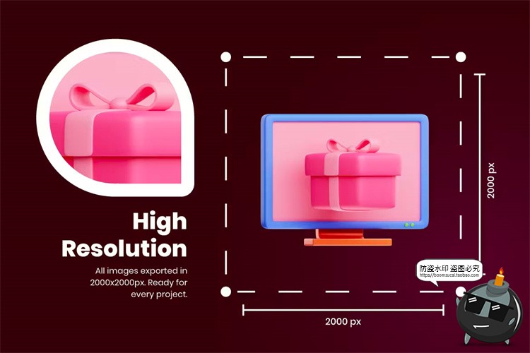 图片[7]-3D情人节爱心情侣礼物恋爱心碎戒指icon图标PNG免抠图片PSD素材-设计猿