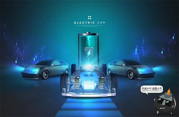 图片[4]-新能源汽车未来科幻自动驾驶智能功能广告海报PSD模板展板PS素材-设计猿