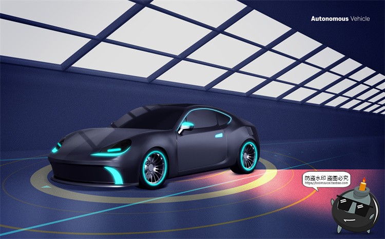 图片[36]-新能源汽车未来科幻自动驾驶智能功能广告海报PSD模板展板PS素材-设计猿