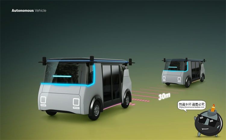 图片[37]-新能源汽车未来科幻自动驾驶智能功能广告海报PSD模板展板PS素材-设计猿