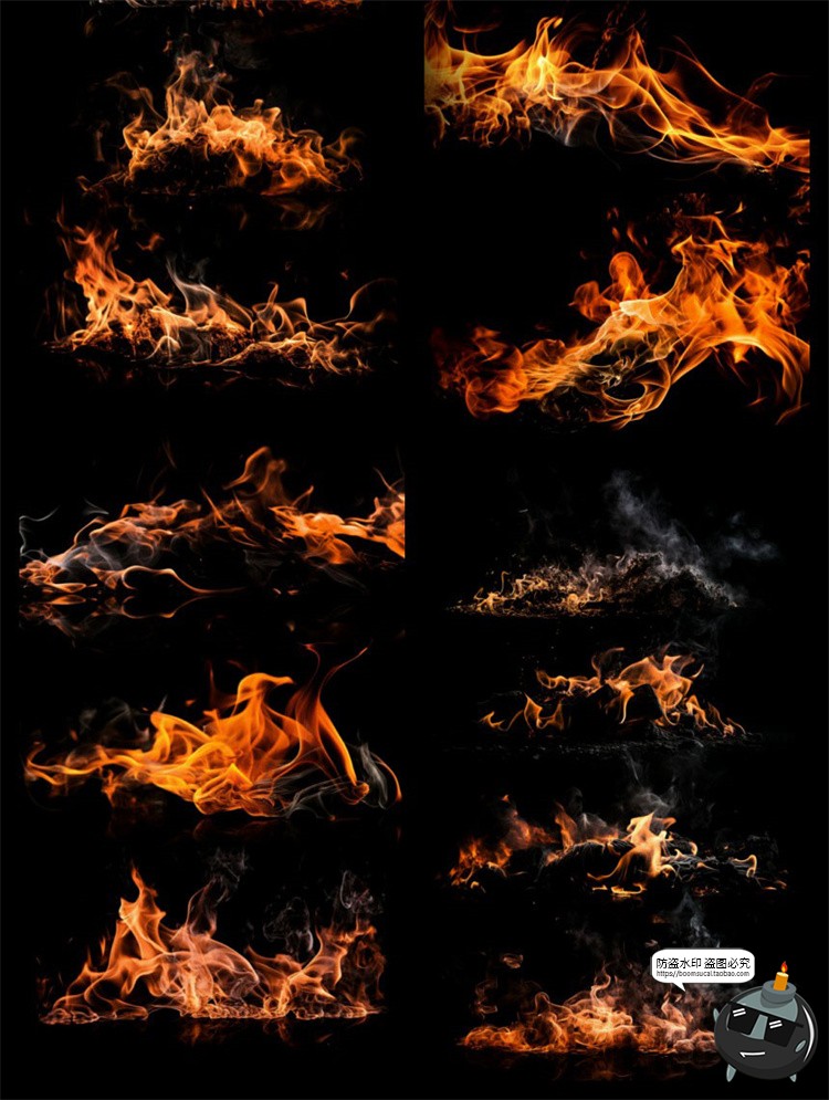 图片[2]-火焰燃烧火花燃烧篝火火堆火苗效果后期装饰元素PSD模板分层素材-设计猿