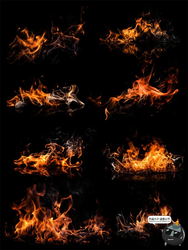 图片[3]-火焰燃烧火花燃烧篝火火堆火苗效果后期装饰元素PSD模板分层素材-设计猿