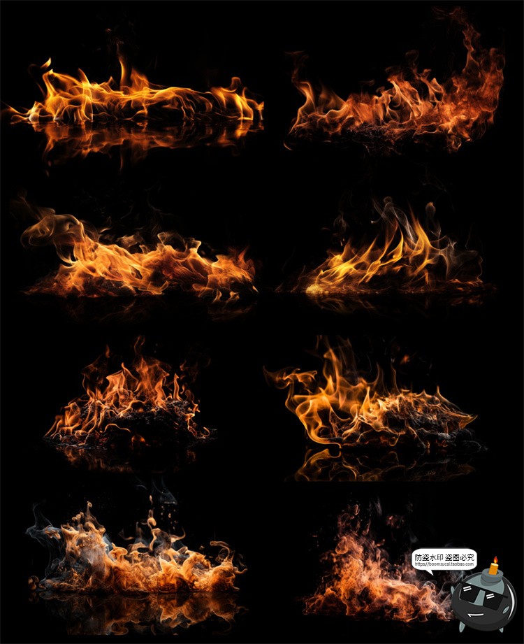 图片[5]-火焰燃烧火花燃烧篝火火堆火苗效果后期装饰元素PSD模板分层素材-设计猿
