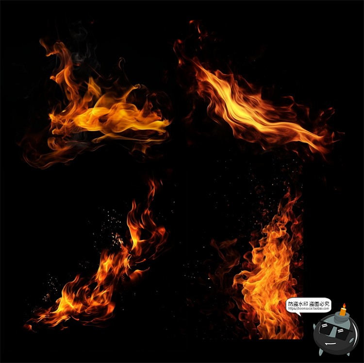 图片[7]-火焰燃烧火花燃烧篝火火堆火苗效果后期装饰元素PSD模板分层素材-设计猿