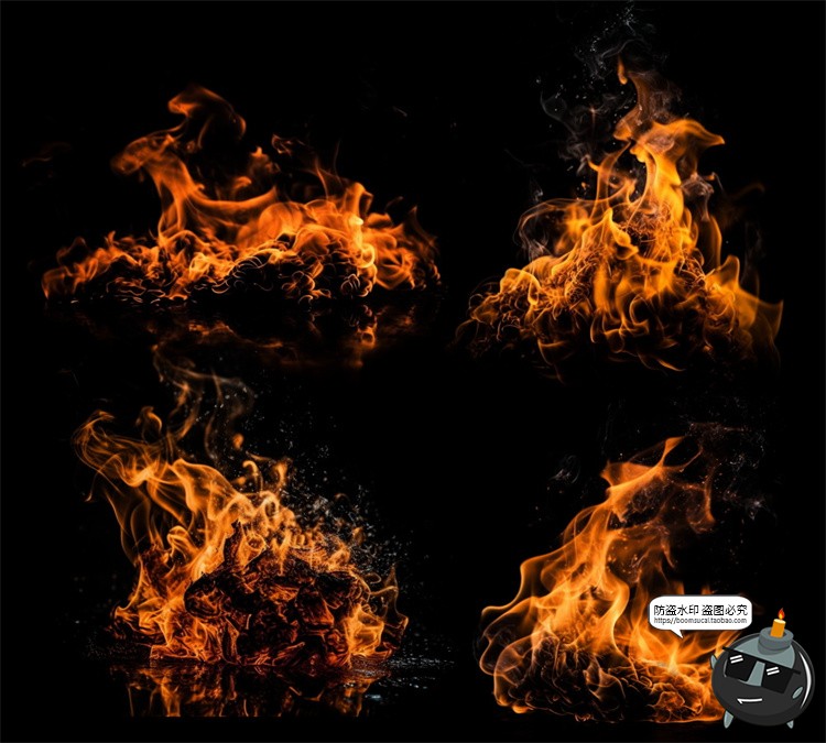 图片[19]-火焰燃烧火花燃烧篝火火堆火苗效果后期装饰元素PSD模板分层素材-设计猿