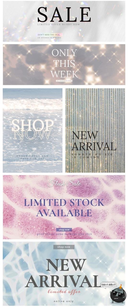 图片[2]-轻奢璀璨时尚精致闪亮梦幻耀眼极简海报广告背景排版PSD模板素材-设计猿