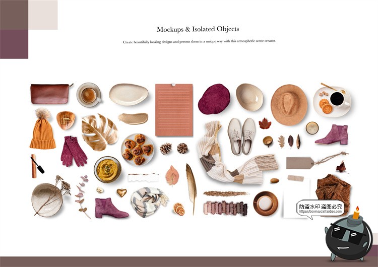 图片[3]-场景vi创作剪切拼贴桌面办公装饰元素png免抠图PSD模板素材合集包-设计猿