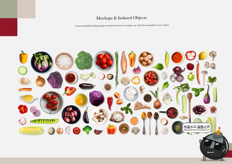 图片[11]-场景vi创作剪切拼贴桌面办公装饰元素png免抠图PSD模板素材合集包-设计猿