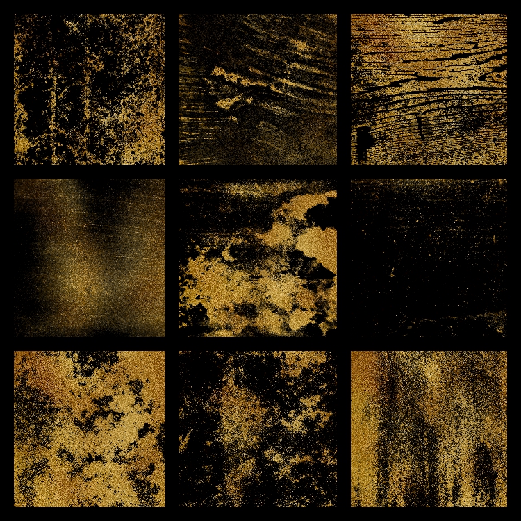 图片[2]-高清金色喷溅颗粒涂鸦划痕迹复古做旧叠加免抠PNG装饰图片PS素材-设计猿