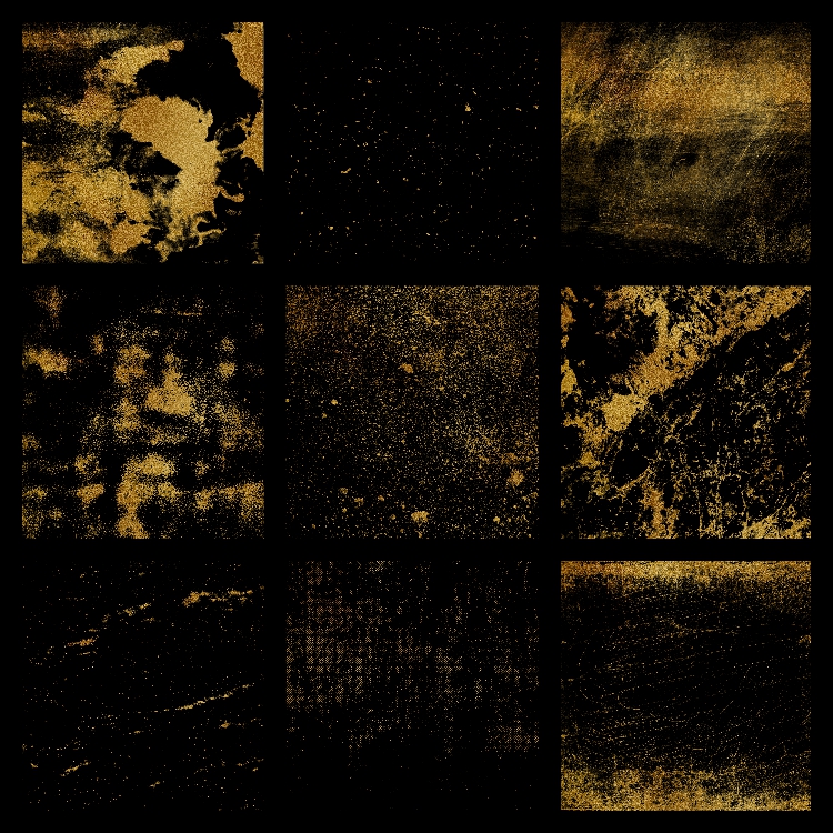 图片[3]-高清金色喷溅颗粒涂鸦划痕迹复古做旧叠加免抠PNG装饰图片PS素材-设计猿