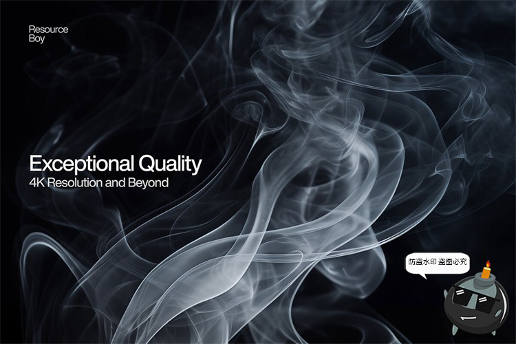 图片[5]-高清抽象艺术黑白单色烟雾云雾烟尘雾气背景底纹JPG图片后期素材-设计猿