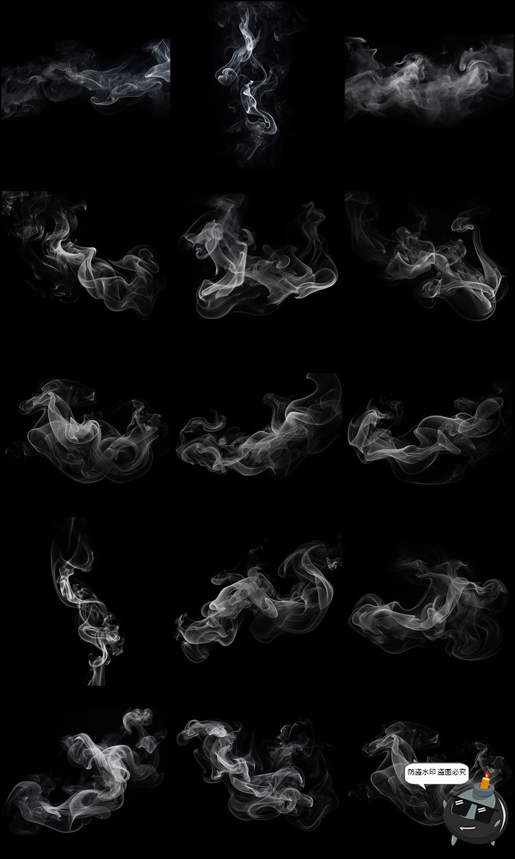 图片[15]-高清抽象艺术黑白单色烟雾云雾烟尘雾气背景底纹JPG图片后期素材-设计猿