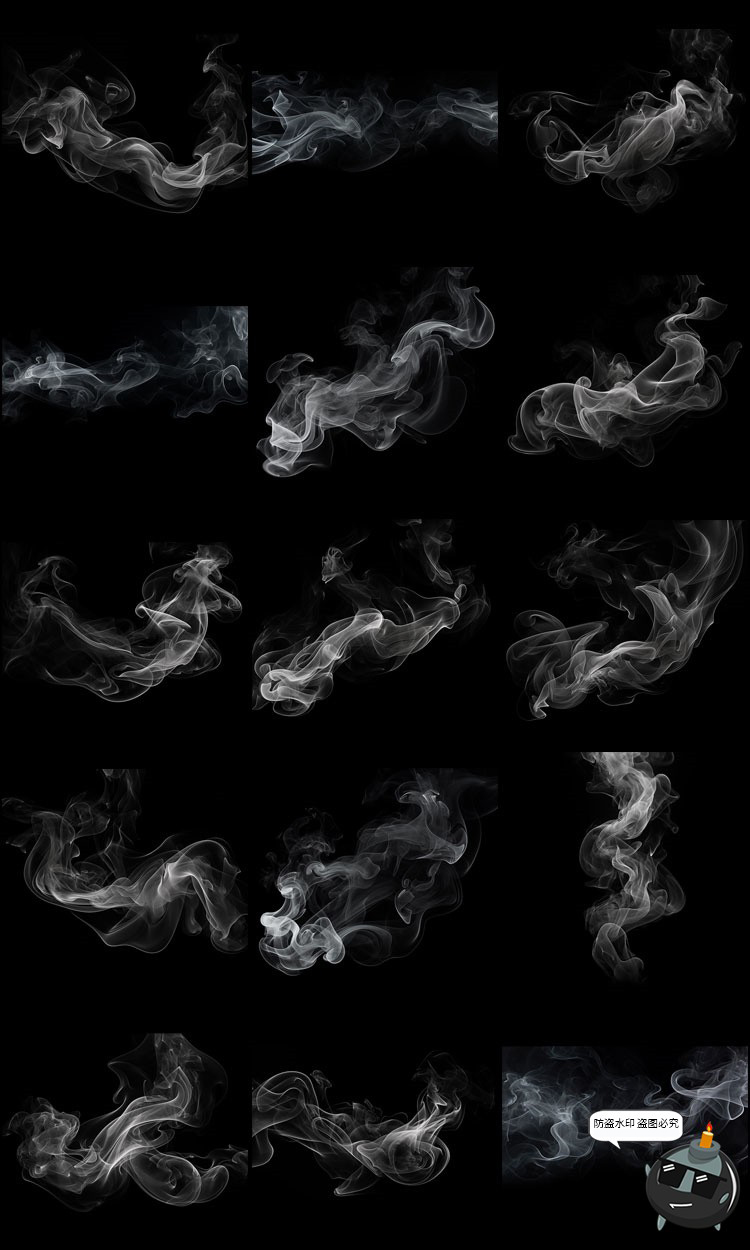 图片[19]-高清抽象艺术黑白单色烟雾云雾烟尘雾气背景底纹JPG图片后期素材-设计猿