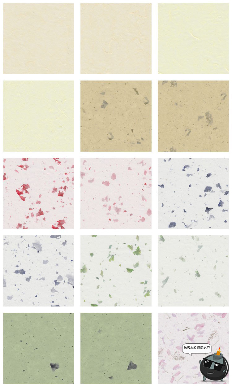 图片[6]-自然手工无缝拼接艺术纸纹肌理文艺背景图案底纹高清JPG图片素材-设计猿