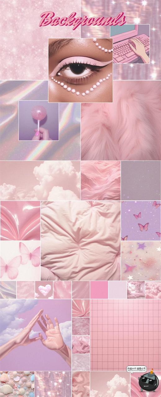 图片[7]-Y2K芭蕾粉潮流复古未来科幻迷幻抽象艺术PNG免抠拼贴画AI矢量素材-设计猿