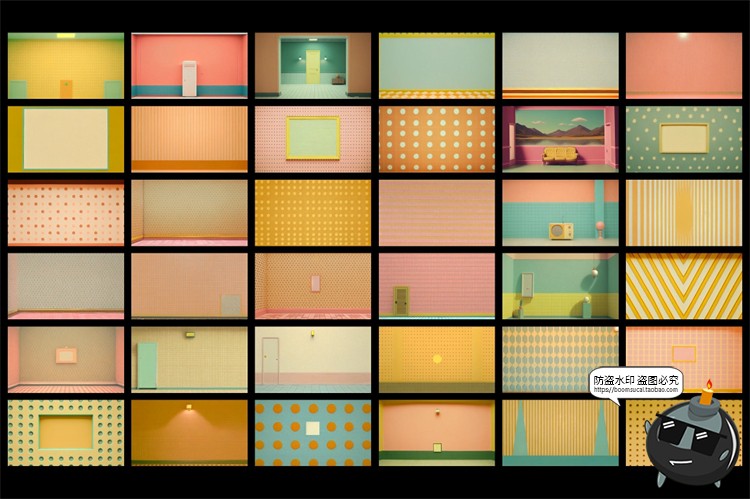 图片[8]-复古极简艺术电影室内墙纸客厅家居场景温暖色调背景JPG图片素材-设计猿