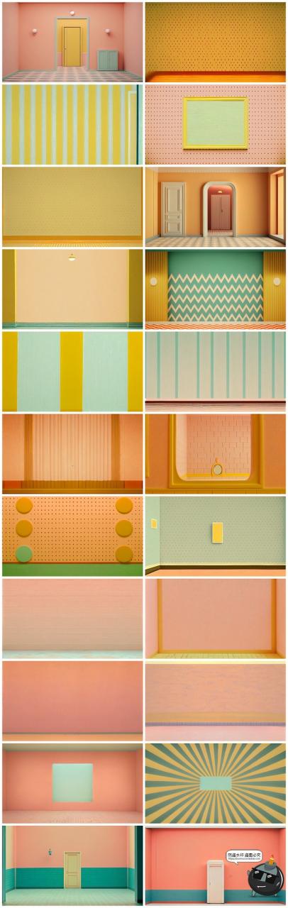 图片[9]-复古极简艺术电影室内墙纸客厅家居场景温暖色调背景JPG图片素材-设计猿